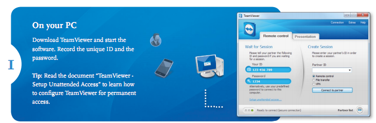 ... in the TeamViewer interface on your Android device to connect ... in the TeamViewer interface on your Android device to connect