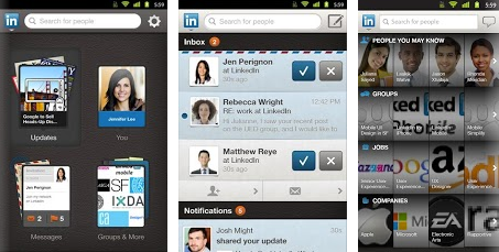 linkedin mobile app for android